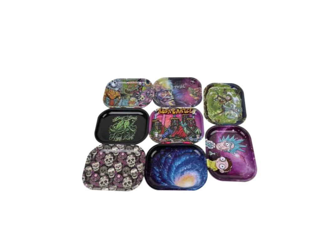 Custom Graphic Metal Rollin Trays - 5 Pack