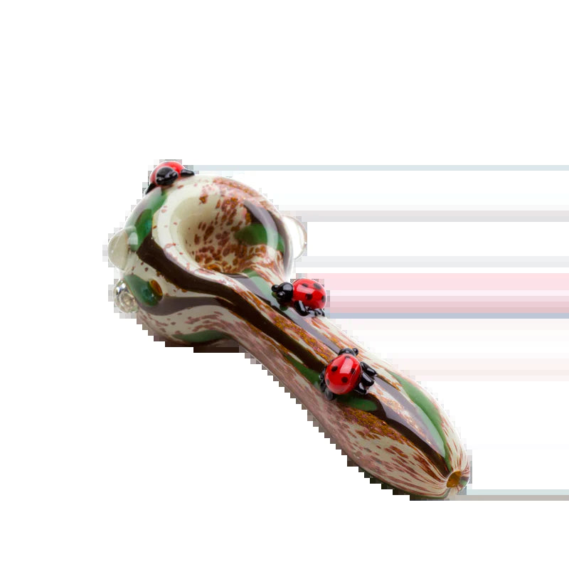 Empire Glassworks Lady Bug Spoon Hand Pipe